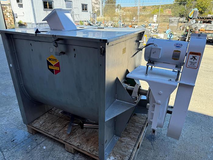 Used Mixer, Ribbon, 35 Cubic Feet, Stainless Steel, Scott Equipment #5861443