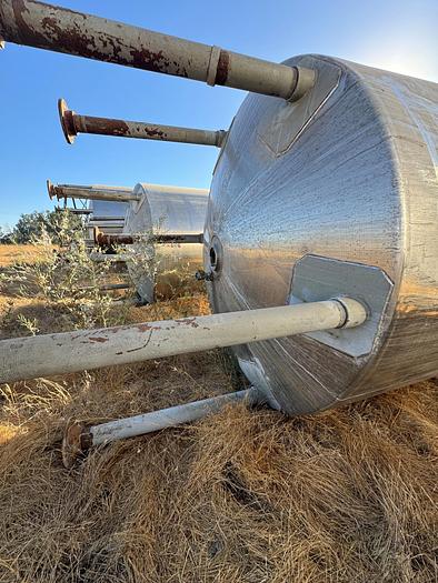 Used Tank, 2,000 Gallon, 316 Stainless Steel, 6' x 9', #5991031
