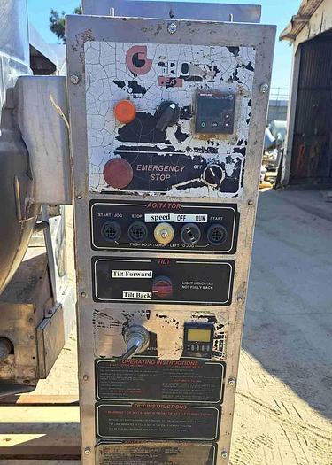 Used Groen Kettle, 100 Gallon, Scrape Agit, Tilt, Groen,  Model DH/INA/2-100 #S745064