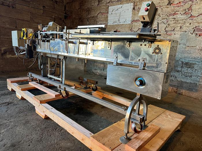 Used Labeler, Pressure Sensitive, Wrap, 6" High Labels, C.E. King, Model LH6 #S745366