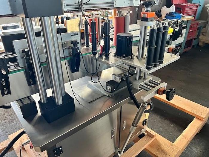 Used Labeler, Pressure Sensitive, Front & Back, Top Hold Down Belt #S745284