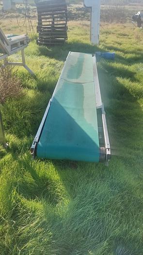 Used Conveyor, Belt, 20" X 152", Stainless Steel, FEC, 1/2 HP #C745225