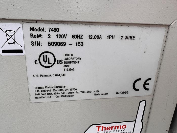 Used Lab Equipment, Freezer, Thermo Scientific, CryoMed 7450, 120V, 1PH, #5991321