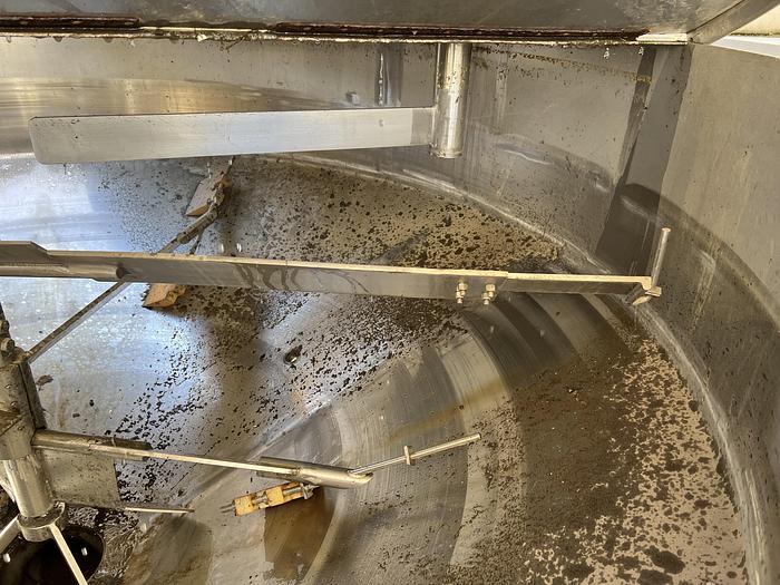 Used Tank, 920 Gallon, Stainless, Scrape Agitated, Fran Rica #S745050