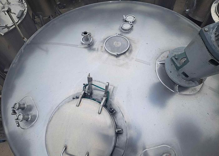 Used Tank, 1,600 Gallon, S/st, Agit, Jkt, Mueller #S745166