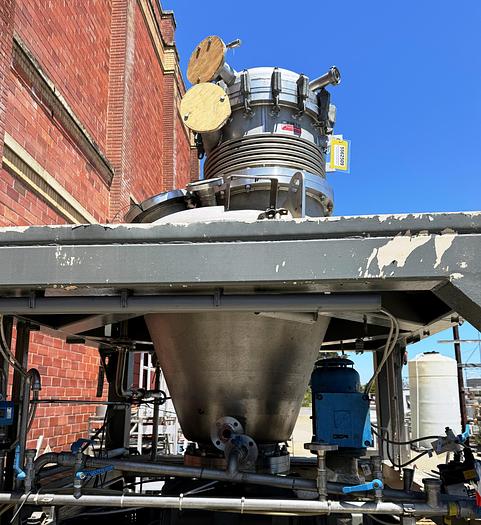 Used Dryer, Conical, 13.5 CF, Stainless Steel, Krauss Maffei, Titus-Mixer-Dryer #5562509