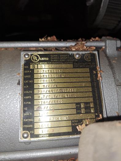 Used Pump, Vacuum, 1.5 HP, Busch, RA0025.E546.1002, S/st, Rotary (2) #S739712