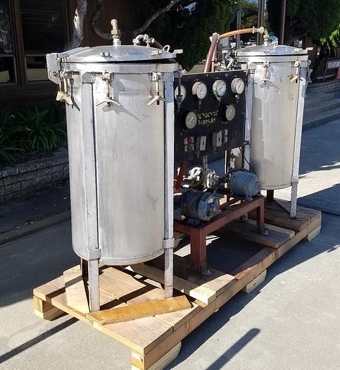 Used Cooker, 100 Gallon, S/st, Pressure, Pumps, #S741603