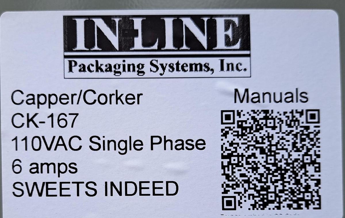 Used Capper, Inline, Chuck Screw Capper, Automatic, Cap Feeder #C745456