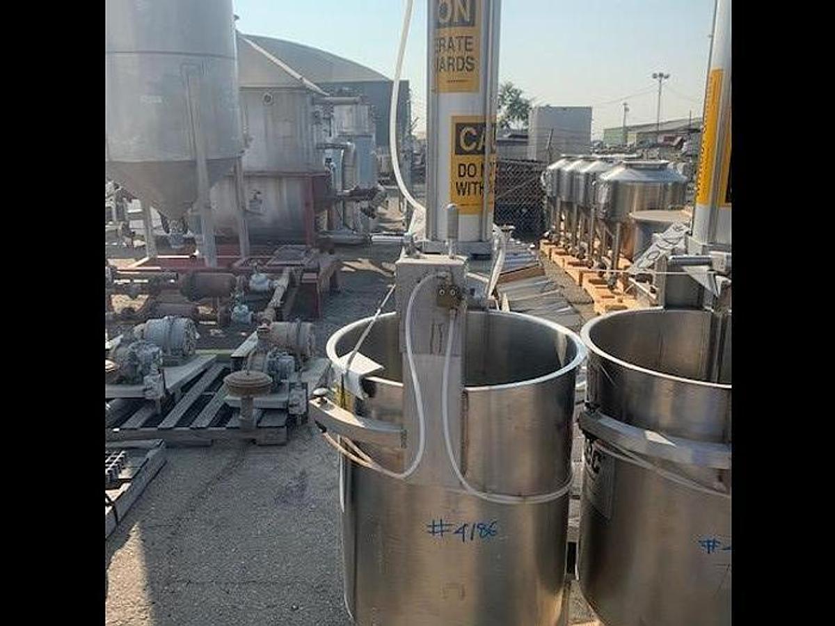 Used Tank, 34 Gallon, Stainless Steel, Chemical Tank, Viatec Chem-Tek, Model OVD 34, #5991994