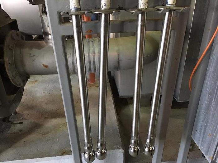 Used Spray dryer 7,000 lbs. Per hour evap. V-bottom dryer three nozzles