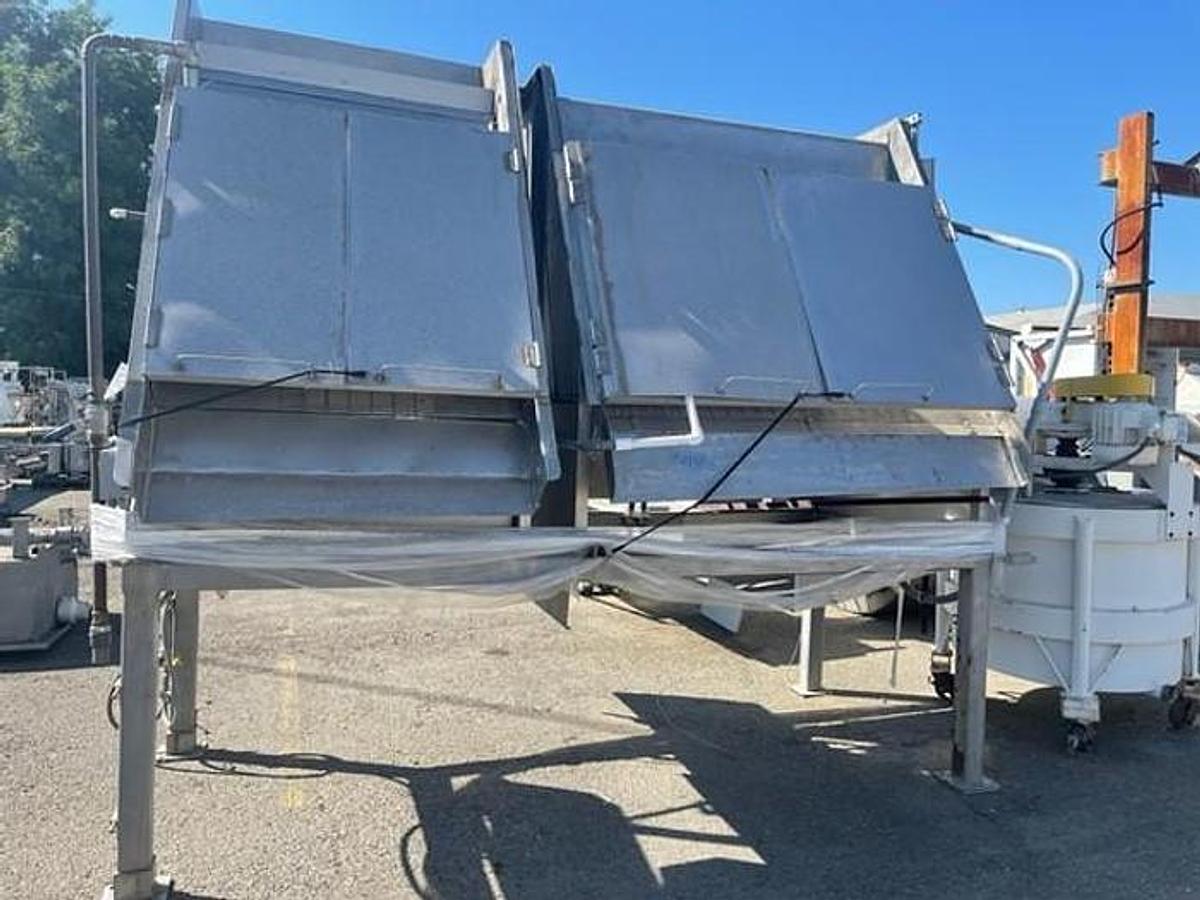 Used Screen, Parabolic, 72" & 48", Dual Hydro-Sieve, Stainless Steel, Conveyor, #5991707