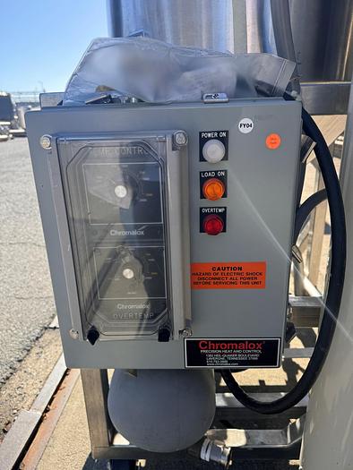 Used CIP, 1-Tank, 100 Gallon, Heat Exchanger, Chromalox Heater, Pumps, #5991176