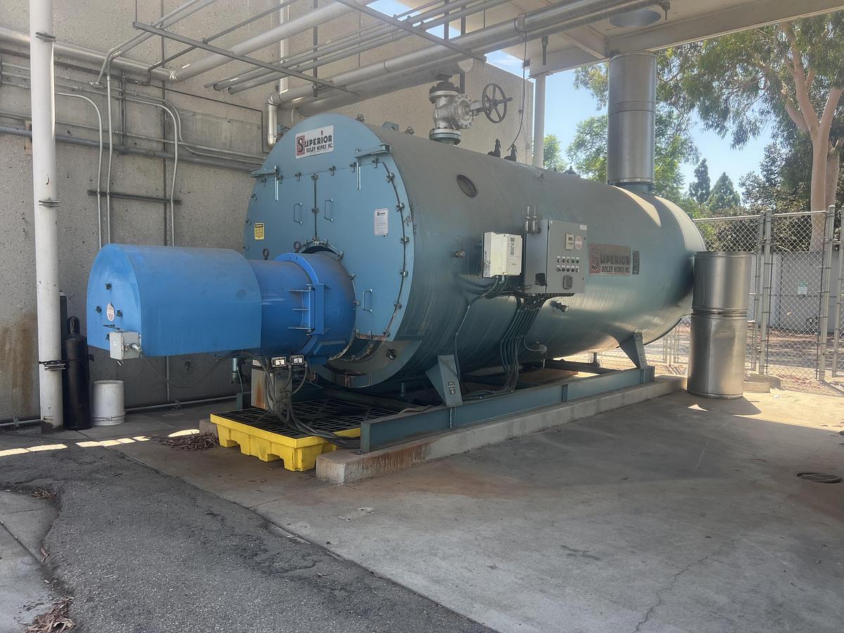 Used Boiler, 350 HP, 250 PSI, Superior, Firetube, Package System, #5991552