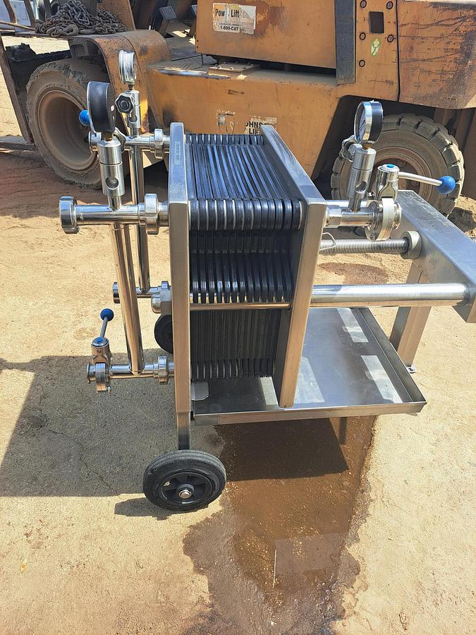 Used Filter Press, 400mm x 400mm (15.7" x 15.7"), Stainless Steel, Spadoni, Kappa, #5991567