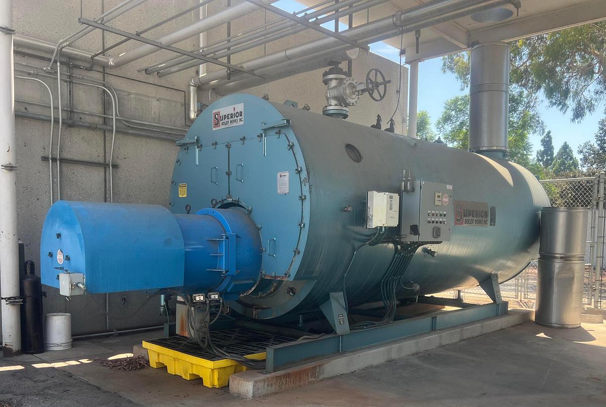 Used Boiler, 350 HP, 250 PSI, Superior, Firetube, Package System, #5991552