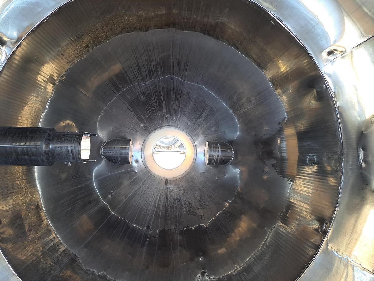 Used Mixer, Conical, 100 CF, 304 Stainless Steel, Gemco, 7.5 HP, #S741455