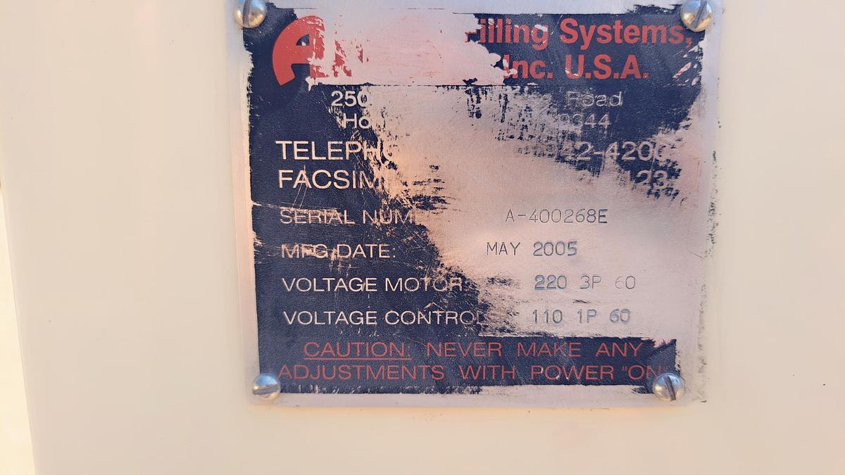 Used Filler, Auger, Inline, Single Head, AMS A-400, Stainless Steel, Automatic, #5991556