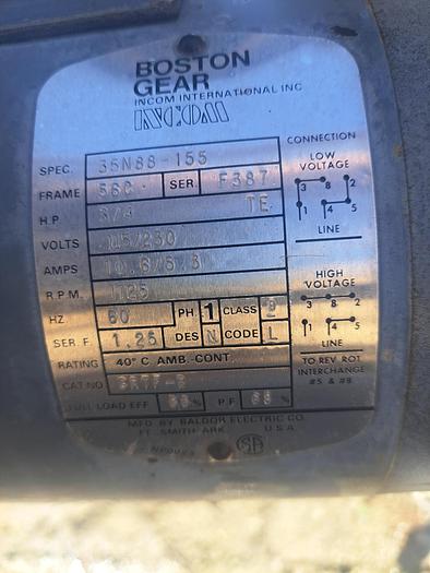 Used Conveyor, Belt, 6" x 22', Stainless Steel, Pack Off #S227455