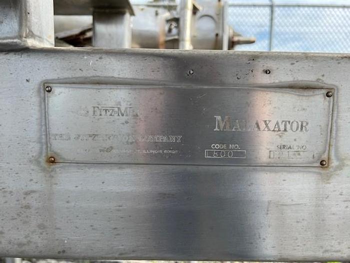 Used Extruder, 6" Dia., Fitzpatrick, Malaxator, S/st, 6" X 3.5' #S321690