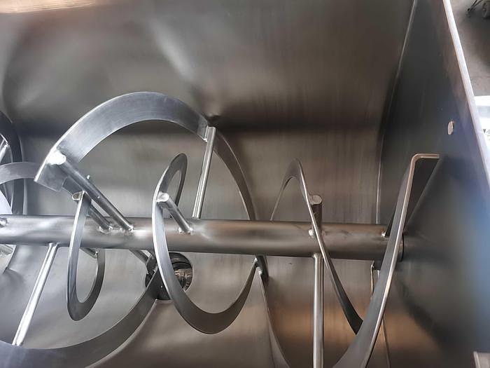 Used New 10 Cubic Foot Stainless Steel Ribbon Mixer, 5 HP