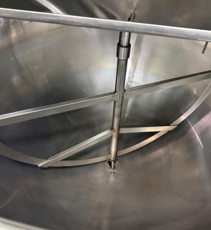 Used Kettle, 500 Gallon, Stainless Steel, Jacketed with Agitator,  Electric Heated, #5991764