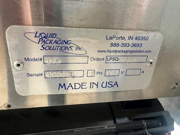 Used Filling Line, 12-Head, Overflow Filler, Inline Capper, Wrap Labeler #C745379