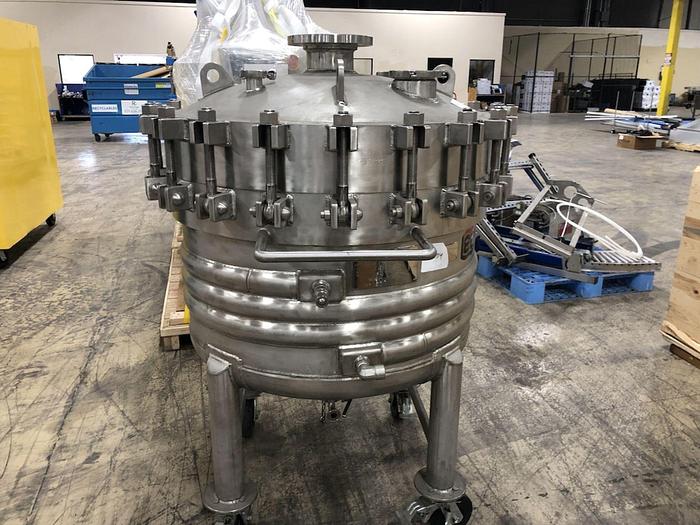 Used Reactor, 110 Gallon, Stainless Steel, Jacketed, 150 PSI, Lee Industries #S745277
