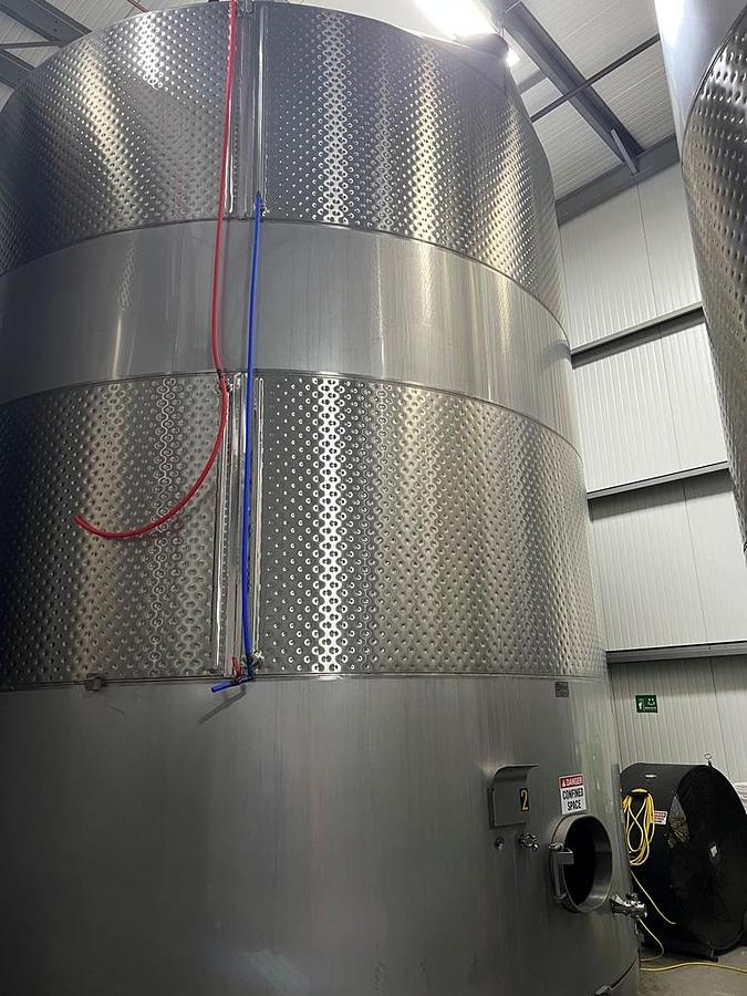 Used Tank, 26,000 Gallon, 304 Stainless Steel, Jacketed, 15'9" x 18' Straight Side, #5991778