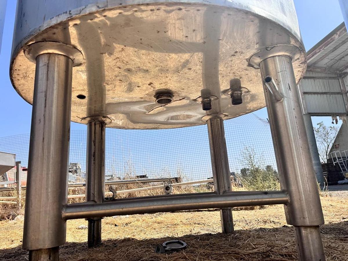 Used Tank, 200 Gallon, Stainless Steel, Jacketed, Cherry-Burrell, #5991980