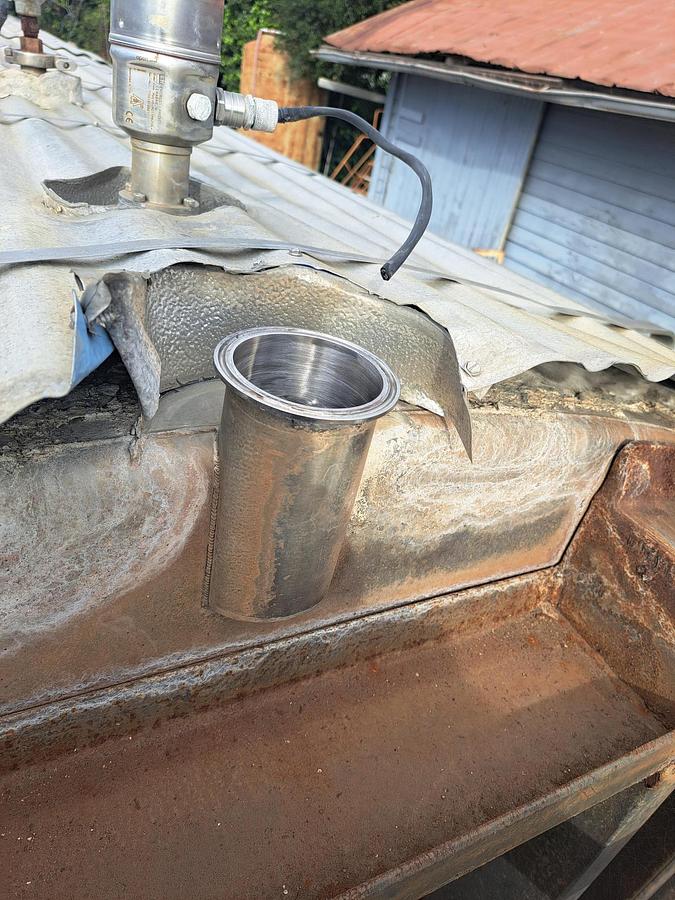 Used Tank, 10,000 Gallon, 316 Stainless Steel, 10' X 17'6" , Sloped Bottom, #5991369