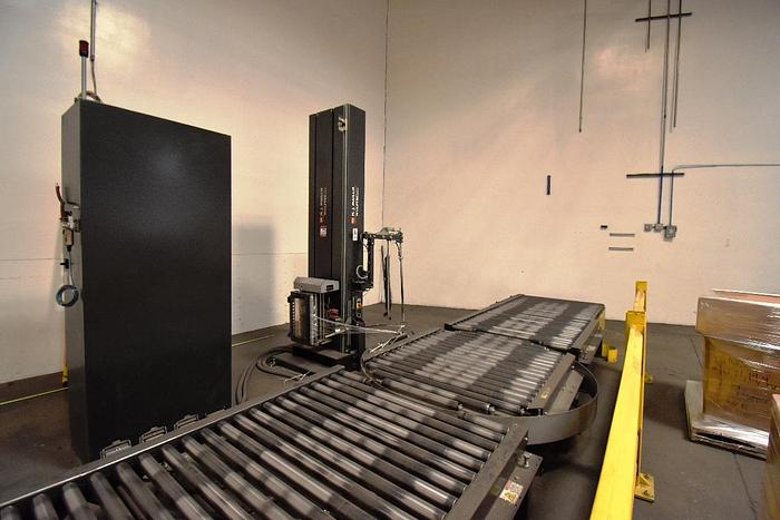 Used Wrapper, Pallet, Wulftec, WCA-SMART, Powered Roller Conveyor, #5991045