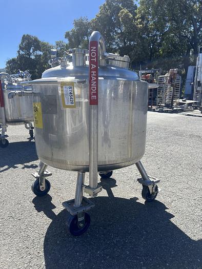 Used Reactor, 40 Gallon (150 Liters), 316L Stainless Steel, Jacketed, 45 PSI Internal #S745420