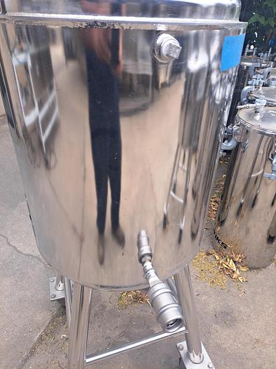Used Tank, 20 Gallon, 316L Stainless Steel,  Jacketed, 40 PSI, Pope Sci, Pressure #S738859