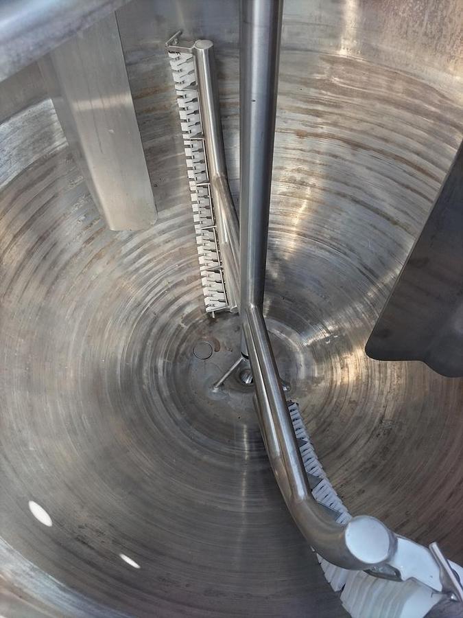 Used Kettle, 300 Gallon, Stainless Steel, Jacketed, Scrape Surface Agitation, Mueller,#5991921