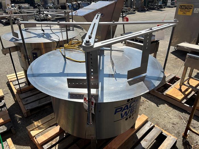 Used Table, Accumulation, 48", Stainless Steel, Unscrambler, PackWest #S745238