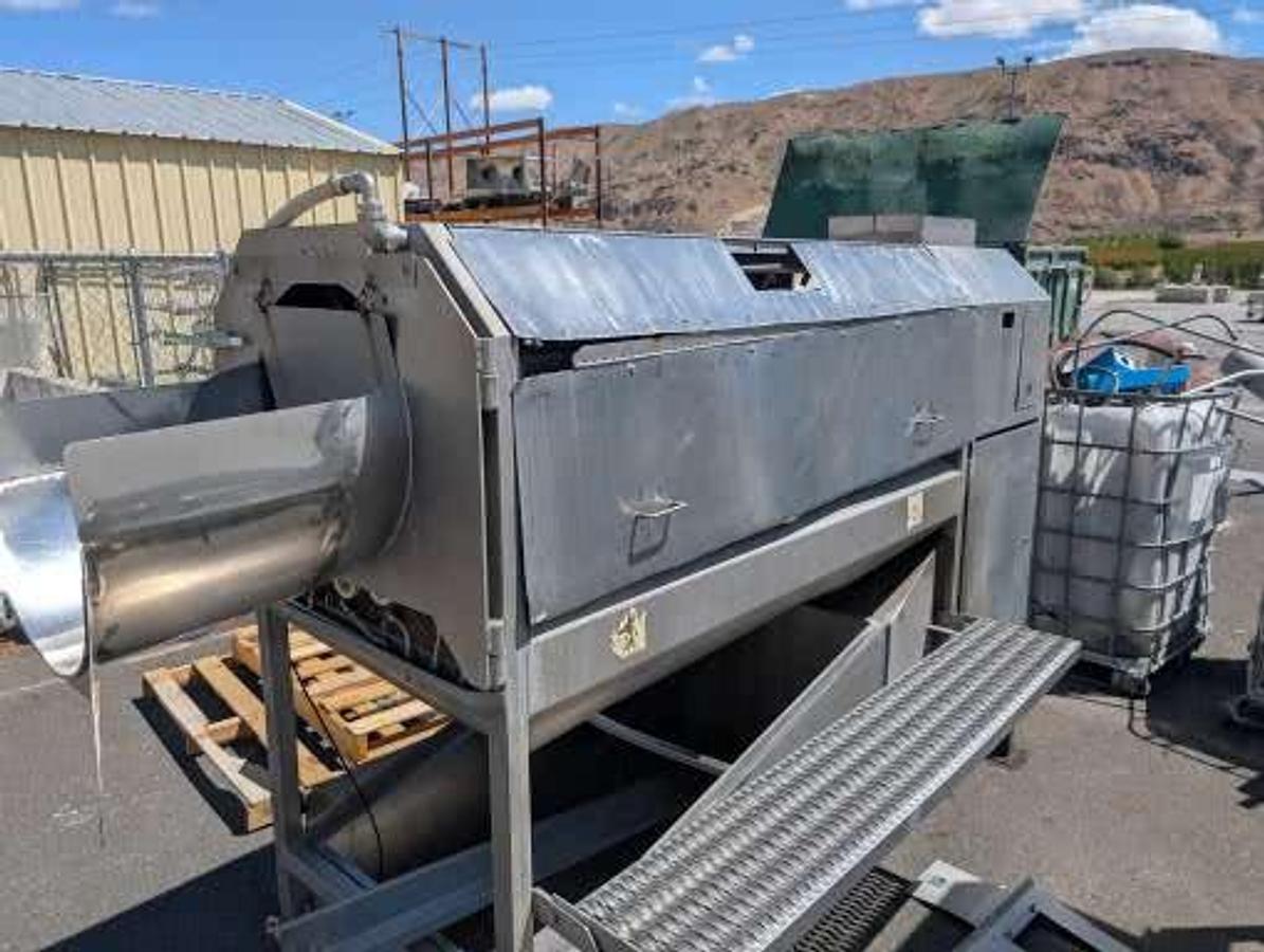 Used Peeler, Scrubber, Washer, Vanmark, Single Drum, Stainless Steel, #