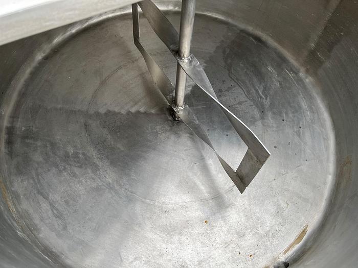 Used Stainless Steel 175-Gallon Jacketed and Agitated Processor Tank #S744976
