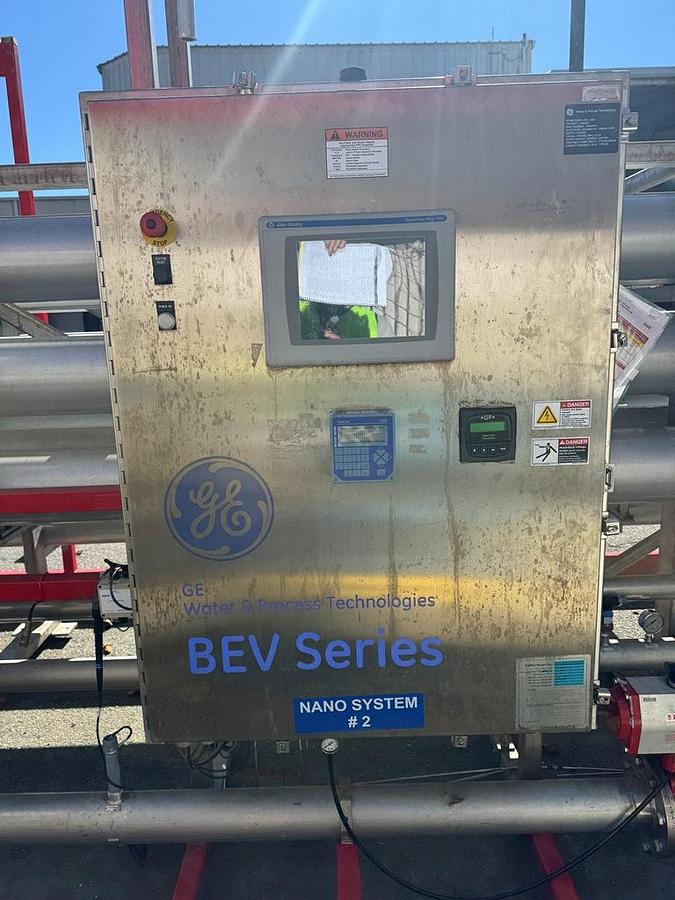 Used Water Treatment System, 225/300 GPM RO & Nano Filtration with UV, Osmonics, #5991632