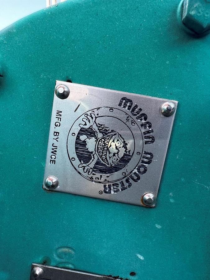 Used Grinder, 3 HP, JWC Muffin Monster, 4" Inlet/Outlet, #