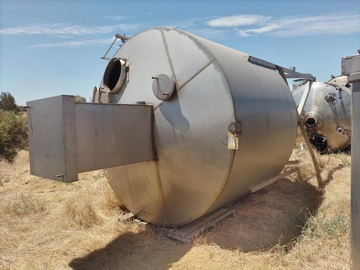 Used Silo, 365 CF, S/st, 8' x 6', 55 Lbs/CF, Auger, #S740292