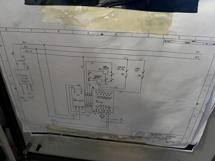Used Labeler, Pressure Sensitive, Wrap, 6" High Labels, C.E. King, Model LH6 #S745366
