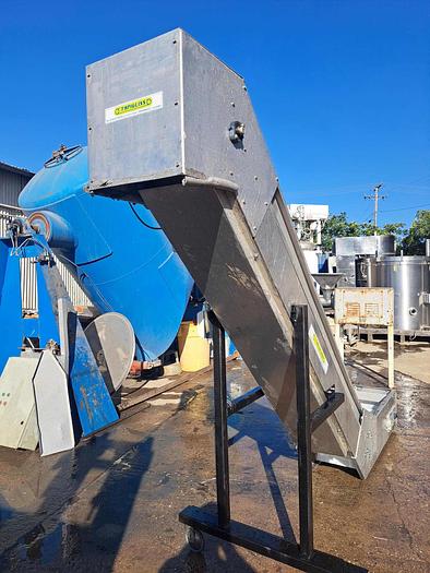 Used Conveyor, Belt, 14" x 10', Inclined, Aluminum, Z-Frame #S744766