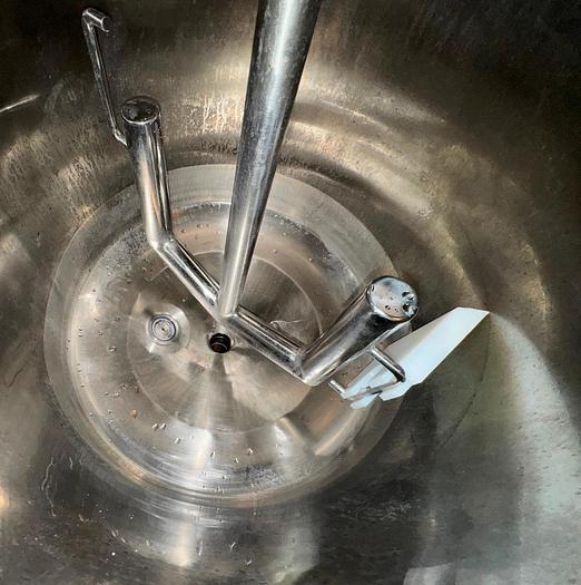 Used Kettle, 35 Gallon, 316L Stainless Steel, Dual Action Agitation, Feldmeier - #5085635