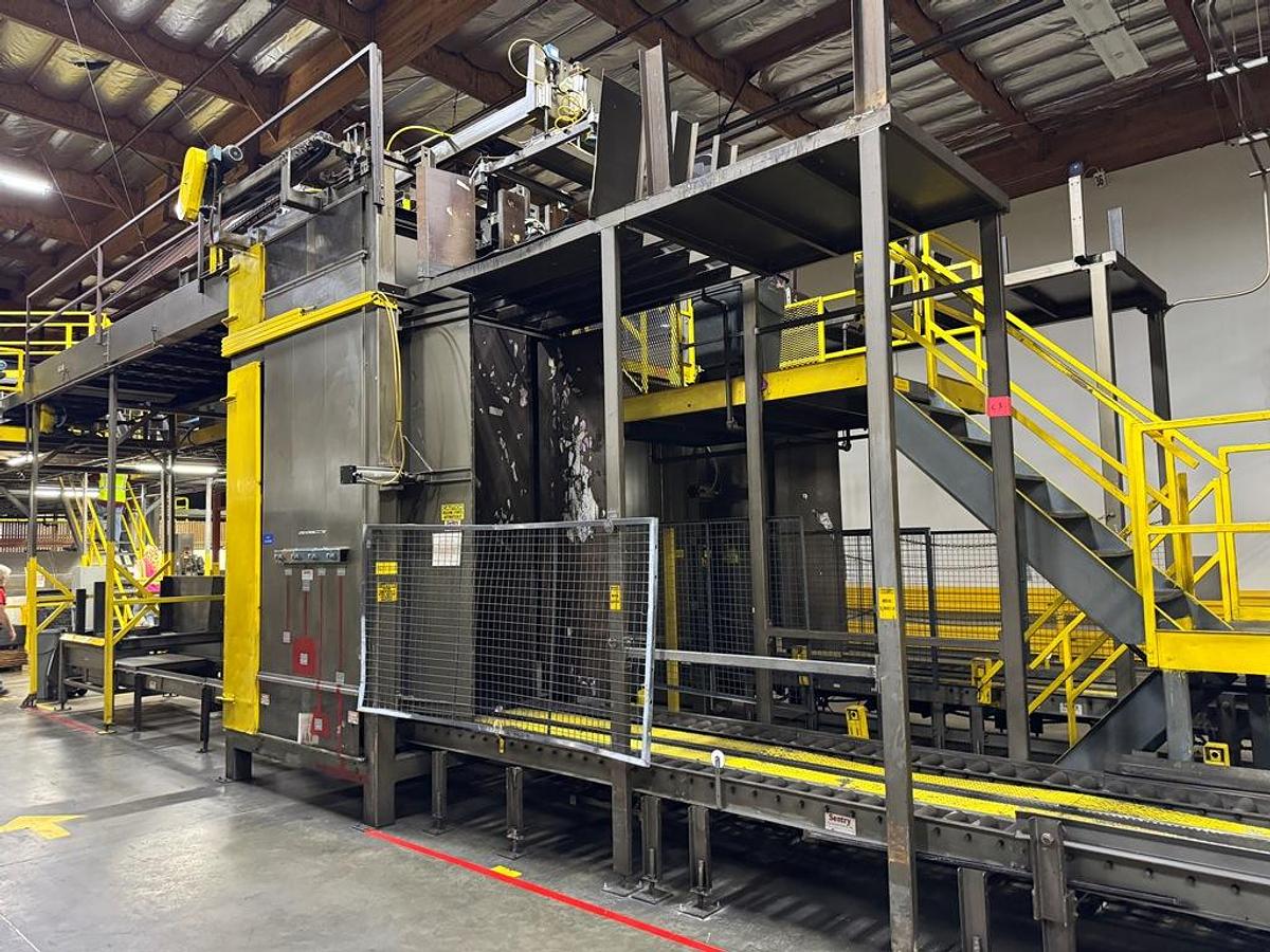 Used Bottling Line, 400 BPM, US Bottlers Filler, Krones Labelers, Fuji Intersleeve, Kisters Packer, #5991610