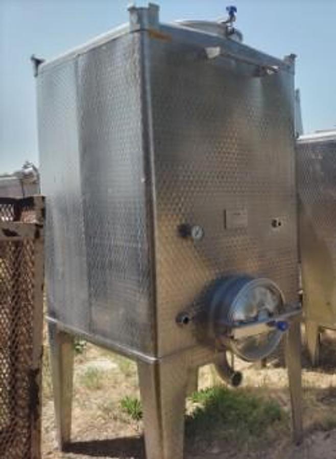 Used Tank, 529 Gallon, Stainless Steel Tote Tank, 48" x 48" Qty. - 2, #5991807