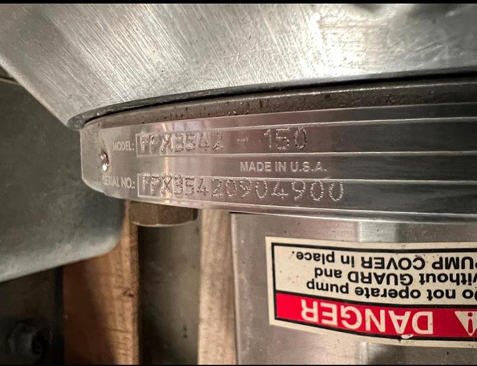 Used Pump, Centrifugal, 20 HP, Fristam, Model FPX3542-150, 3"/2" - #4836833