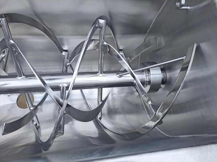 Used Mixer, Ribbon, 18 CF, Stainless Steel, Double Ribbon, 10 HP #S745504