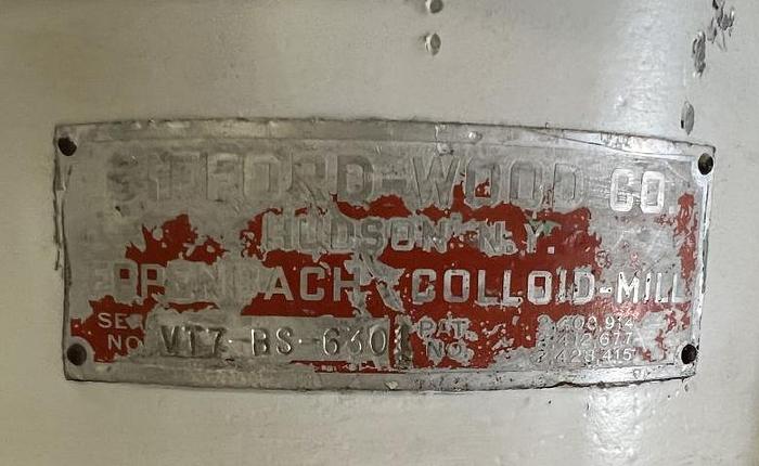 Used Gillford-Wood Eppenbach Model VT7 Colloid Mill, S/N: VT7-BS-630