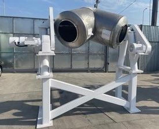 Used Mixer, V-Type, 20 CF, S/st, PK, 70 Lbs/CF #S744184